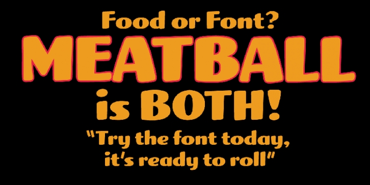 Meatball Font Download