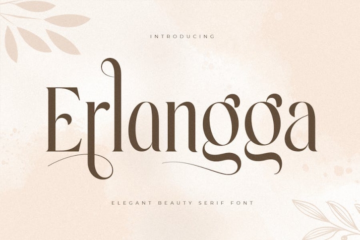 Erlangga - Elegant Beauty Serif Font Font Download