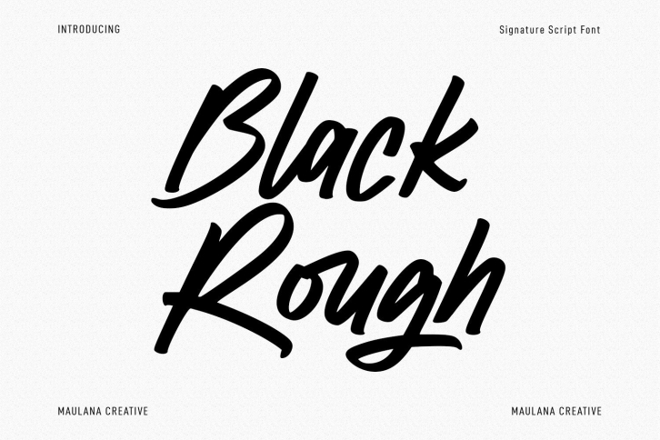 Black Rough Font Download