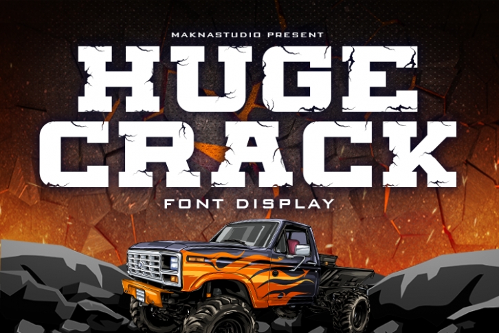 HUGE CRACK Font Download