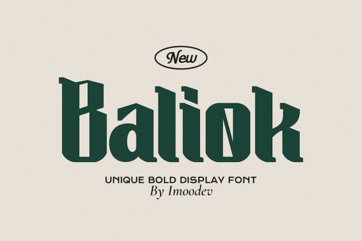 Baliok - Bold Serif Font Font Download