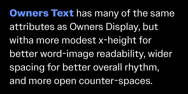 Owners Text Font Download
