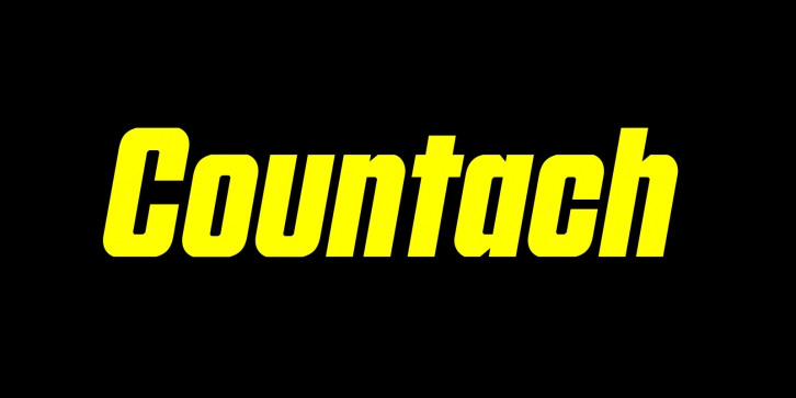 Countach Font Download