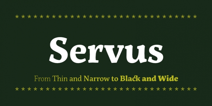 Servus Slab Font Download