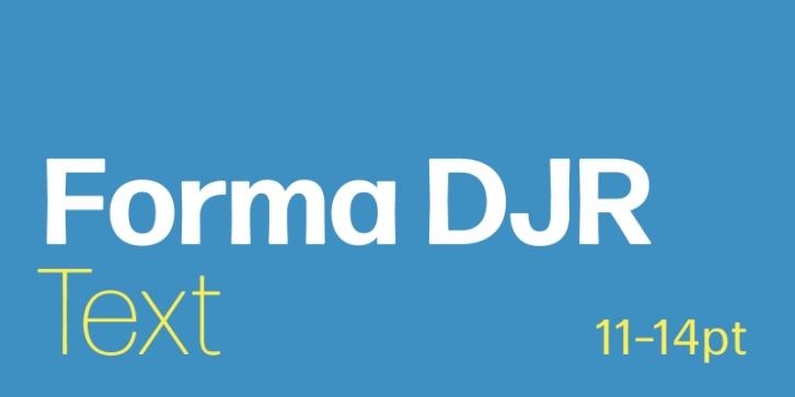 Forma DJR Text Font Download