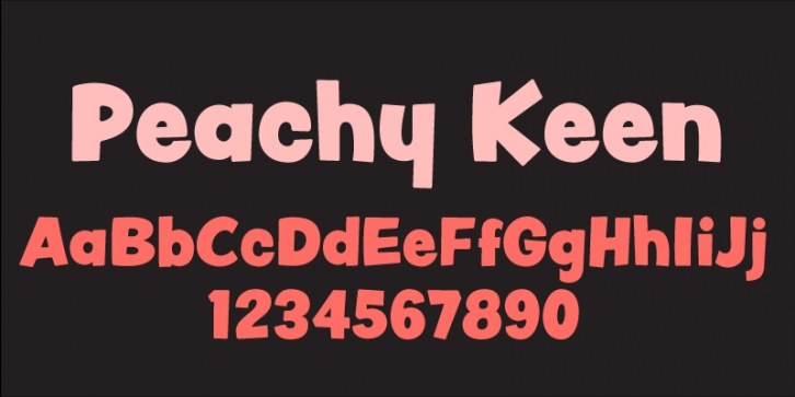 Peachy Keen JF Font Download