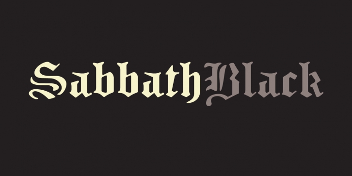 Sabbath Black Font Download