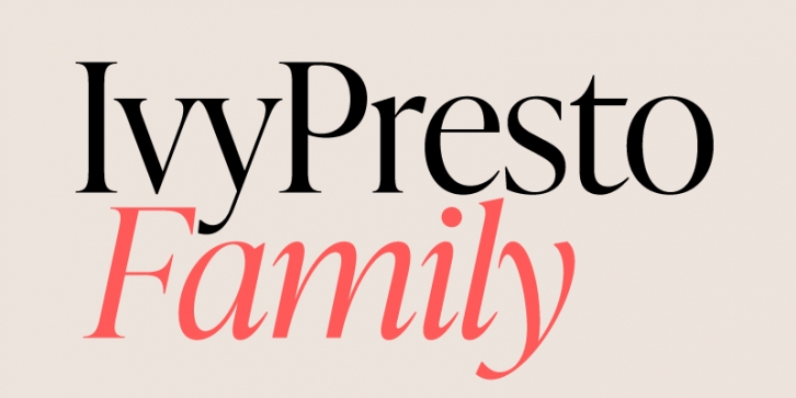 IvyPresto Display Font Download
