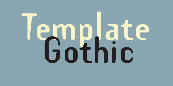 Template Gothic Font Download