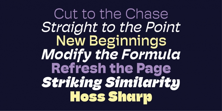Hoss Sharp Font Download