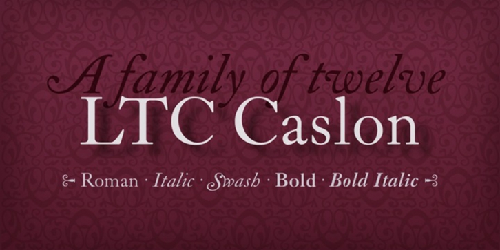LTC Caslon Pro Font Download