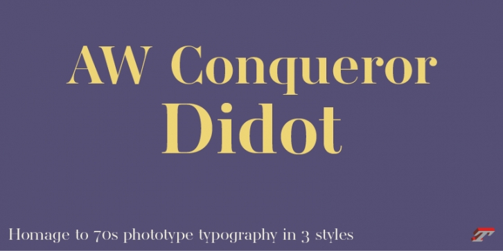 AW Conqueror Didot Font Download