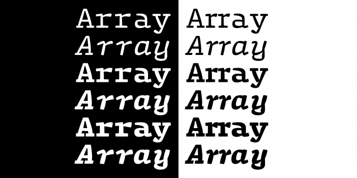 Array Font Download