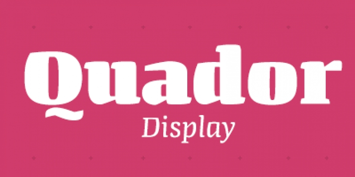 Quador Display Font Download