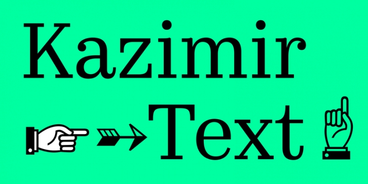 Kazimir Text Font Download
