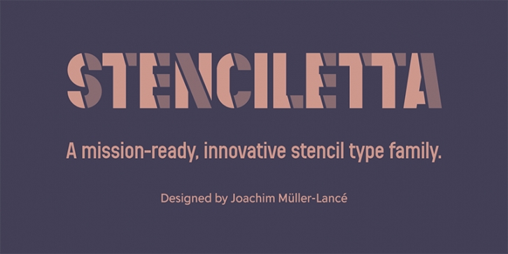 Stenciletta Font Download