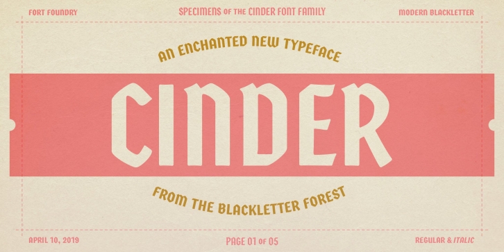 Cinder Font Download
