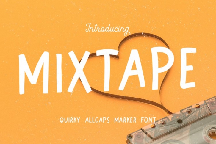 Mixtape! Quirky Marker Font Download