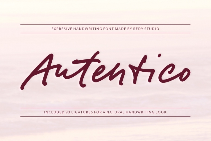 Autentico Realistic Handwriting Font Download