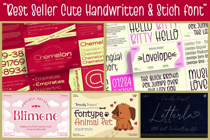 Best Seller Product Handwritten Bundle Font Download