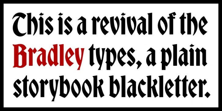 Bradley DJR Font Download