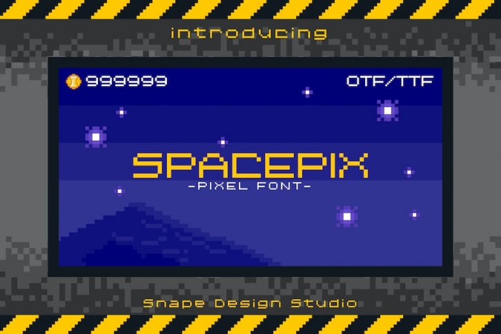 Spacepix - Pixel Font Font Download