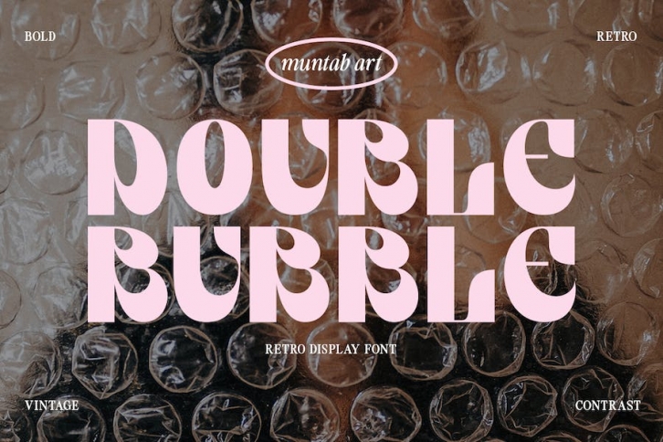 Double Bubble | Retro Display Font Download