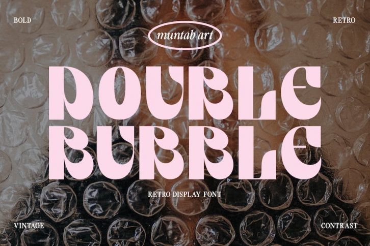 Double Bubble | Retro Display Font Download