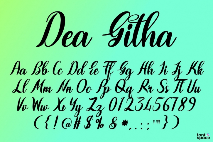 Dea Githa Scrip Font Download