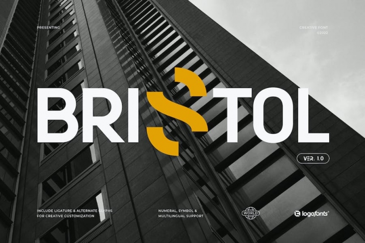 Bristol - Modern Font Font Download