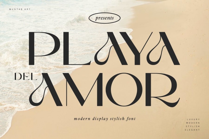 Playa del Amor | Stylish Display Font Download
