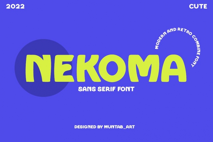 Nekoma | Retro Display Font Download