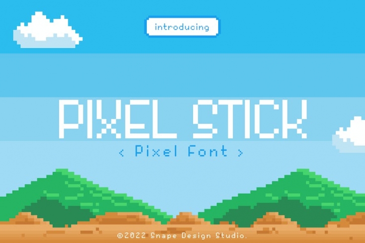 Pixel Stick - Pixel Font Font Download