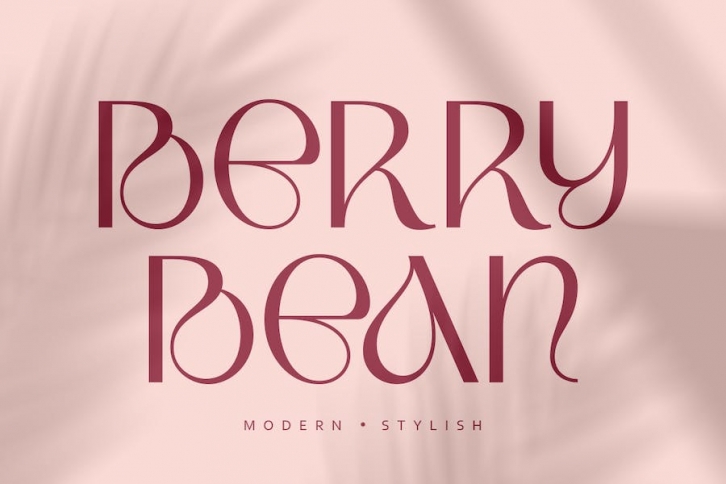 Berry Bean | Modern Stylish Font Download