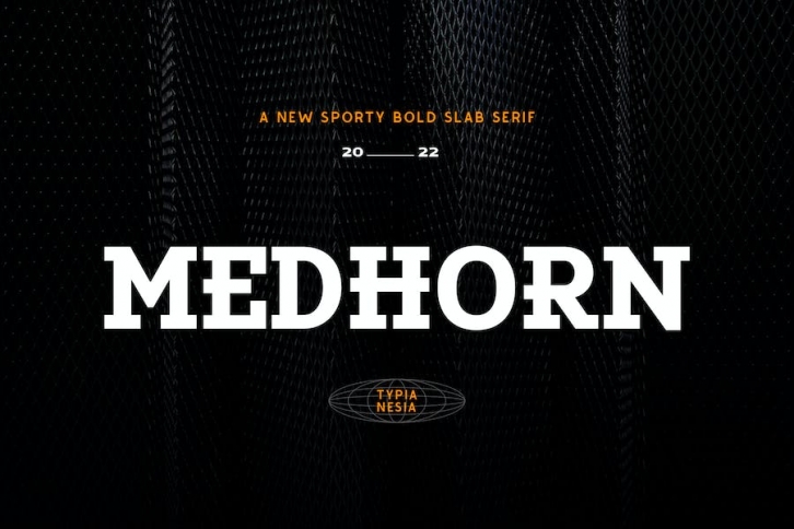Medhorn - Modern Sport Display Bold Slab Serif Font Download