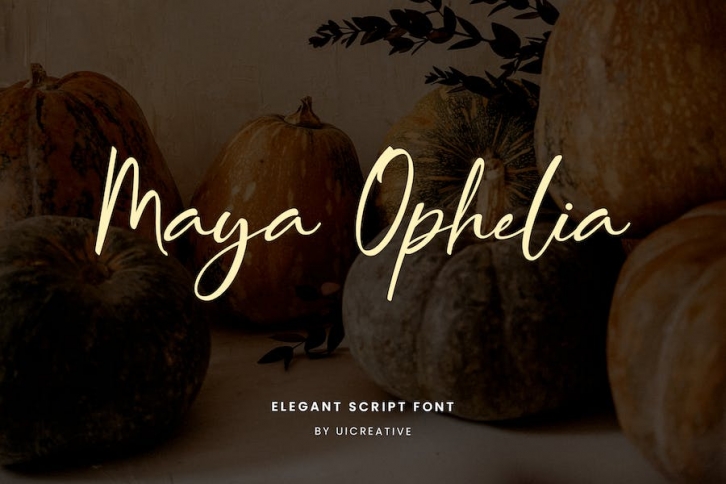 Maya Ophelia Signature Font Font Download