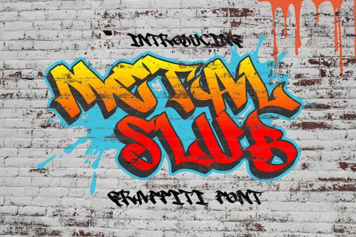 Metal Slub - Graffiti Tag Font Font Download