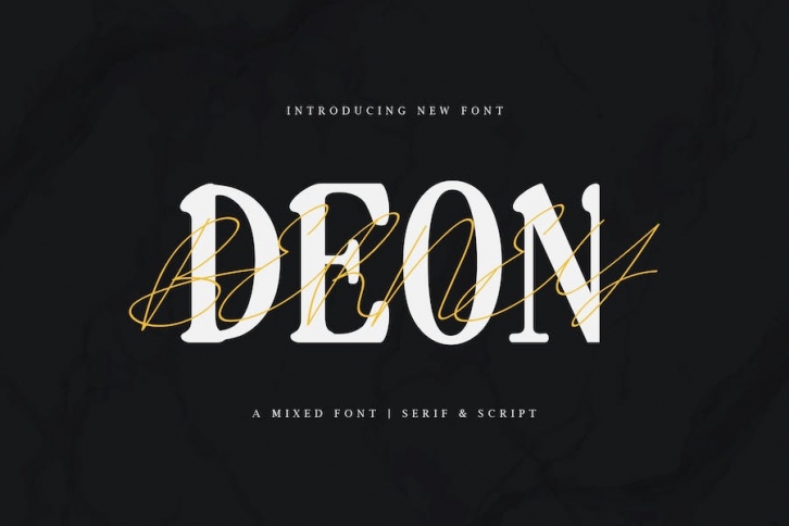 Deon Berney – A Mixed Font Serif and Script Font Download