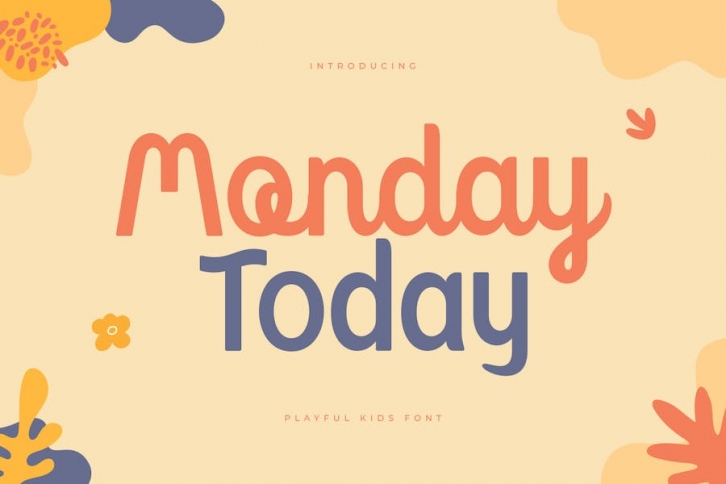 Monday Today - Playful Kids font Font Download