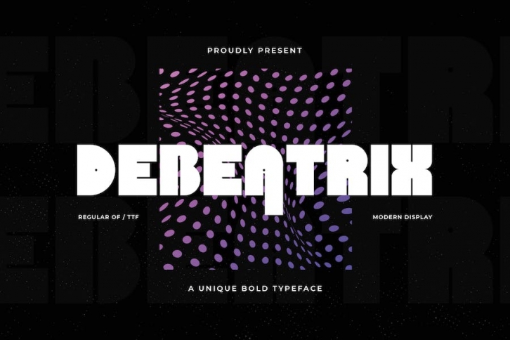 Debeatrix – A Unique Bold Typeface Font Download