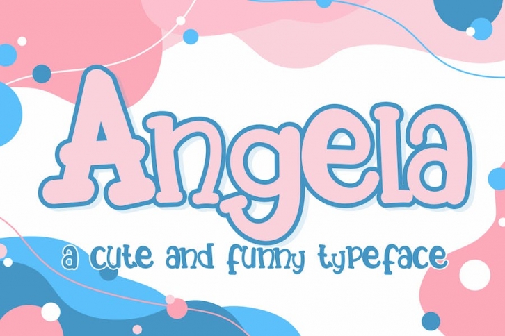 Angela - Cute Display Font Font Download