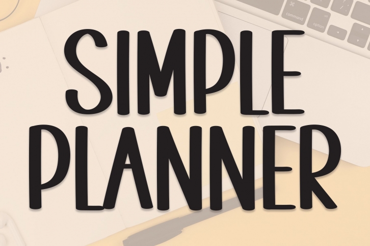 SIMPLE PLANNER Font Download