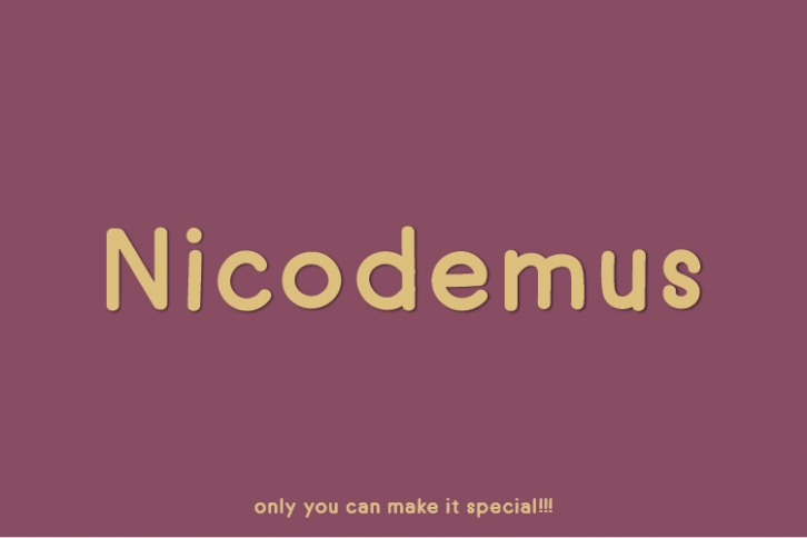 Nicodemus Font Download