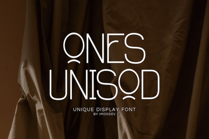 Ones Unisod - Thin Modern Font Font Download