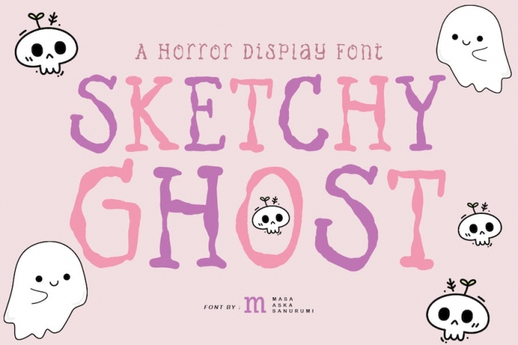 Sketchy Ghost | A Display Font Font Download