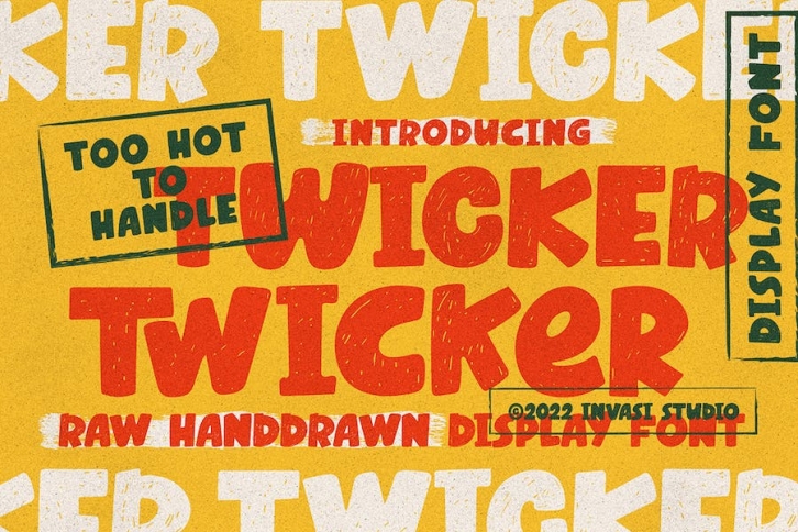 Twicker - Playful Sketch Font Font Download