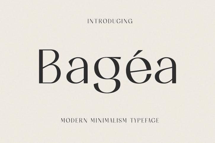 Bagea Modern Minimalism Font Font Download