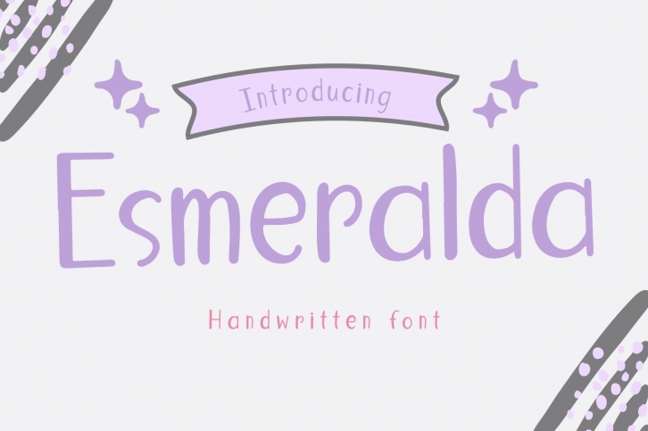 Esmeralda is a cute handwritten Font Download