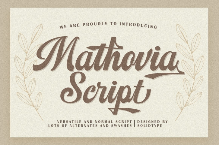 Mathovia Scrip Font Download