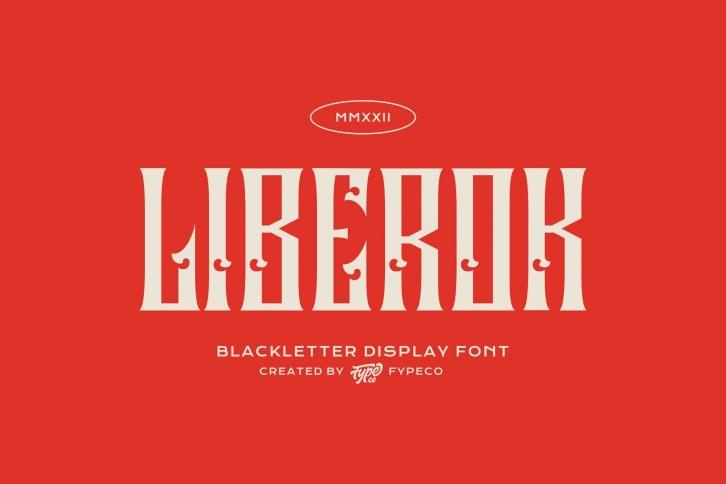 Liberok-Blackletter Display Font Download